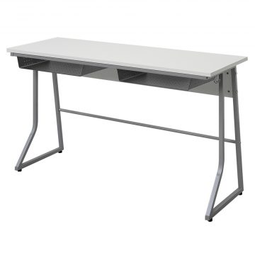 【法人様限定】送料無料 スモール研修用デスクⅢ W1200xD450 ループ脚 ホワイト RFJD3-1245W