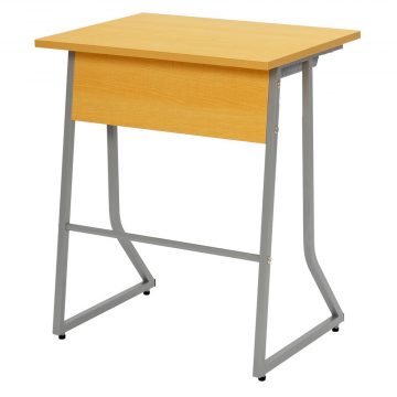 【法人様限定】送料無料 スモール研修用デスクⅢ W600xD450 ループ脚 ナチュラル RFJD3-6045N - 画像 (2)