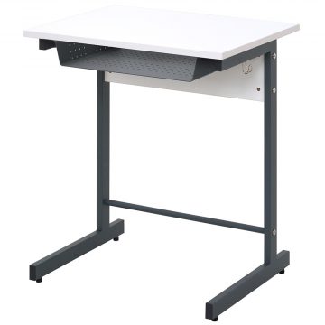 【法人様限定】送料無料 スモール研修用デスクⅢ W600xD450 L字脚 ホワイト RFJD3-6045WL