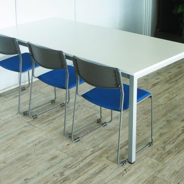 【法人様限定】送料無料 ミーティングテーブル W1800xD900 ホワイト RFMT-1890W - 画像 (3)