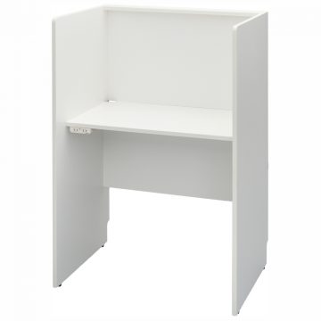 【法人様限定】送料無料 RFPCブースⅡ W800xD600 基本 2ヶ口コンセント付き ホワイト RFPCB2-8060WH-NC