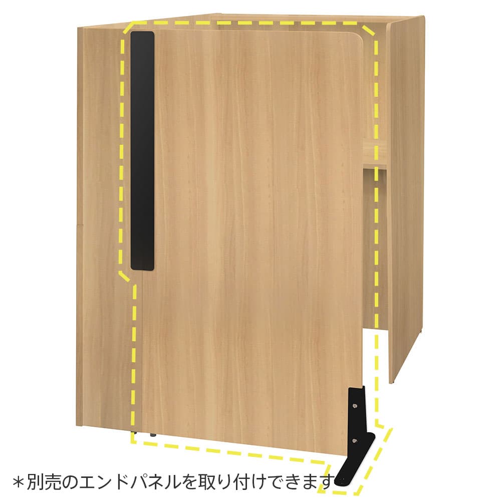 【法人様限定】送料無料 パーソナルブース W836×D1200 オーク RFPSB-0812OA - 画像 (2)