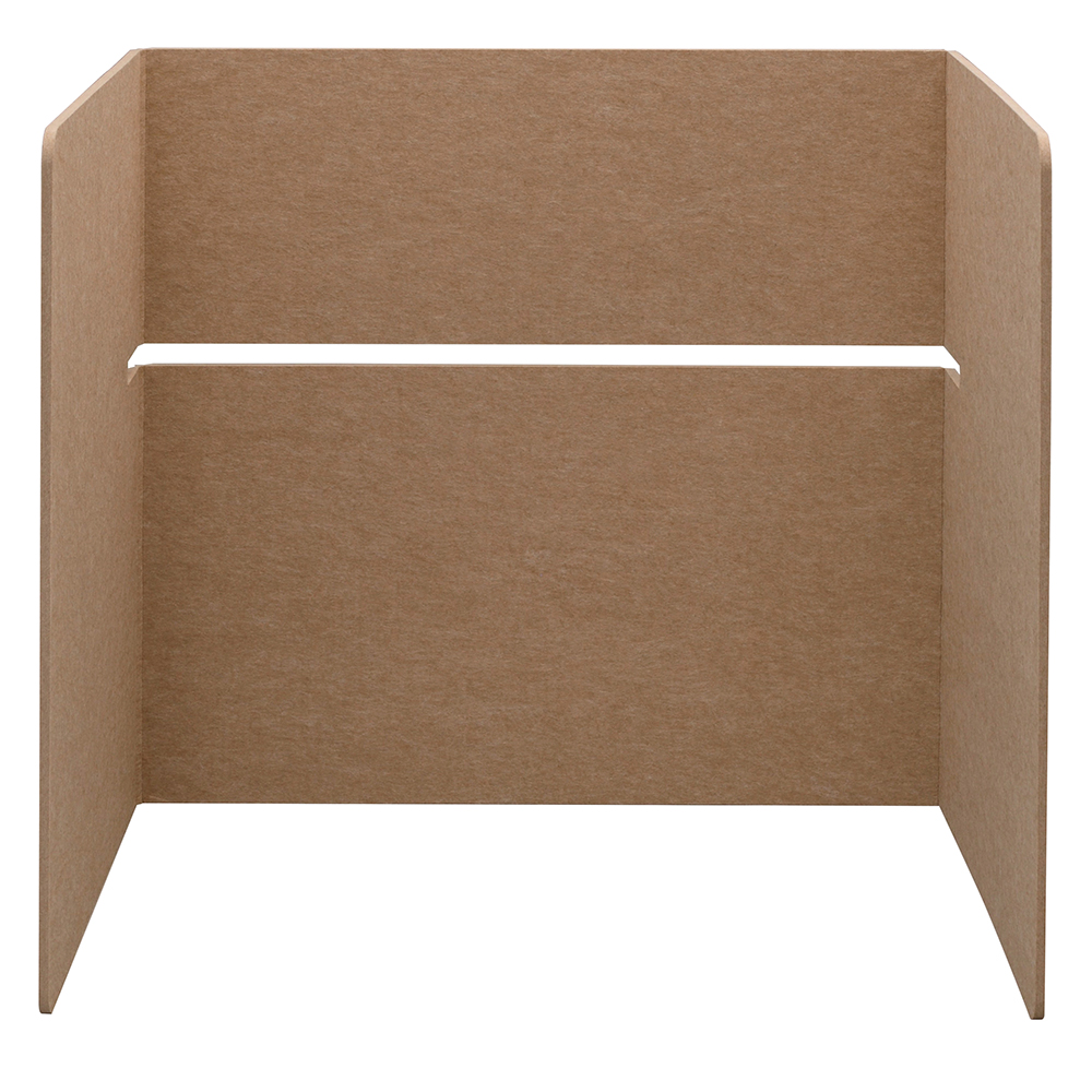 【法人様限定】送料無料 パーソナルブース オプションフェルトパネル ベージュ RFPSB-OPFPBE - 画像 (2)