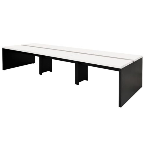 【法人様限定】送料無料 ソリード フリーアドレス用デスクⅡ W3600×D1200 ホワイト×ブラック脚 RFTFT2-3612WH-BL