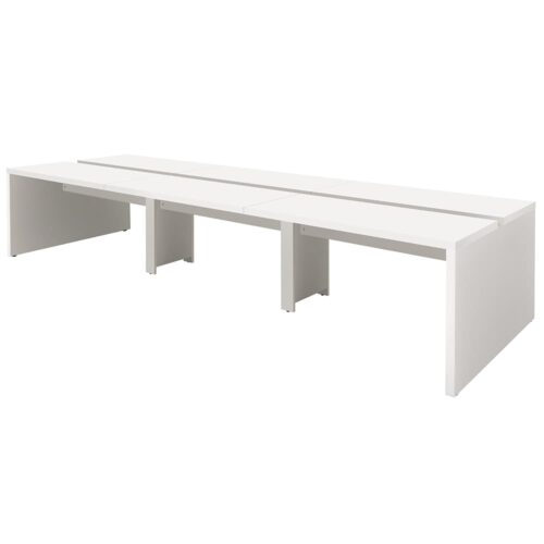 【法人様限定】送料無料 ソリード フリーアドレス用デスクⅡ W3600×D1200 ホワイト×ホワイト脚 RFTFT2-3612WH-WL
