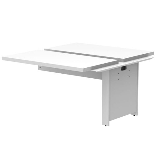 【法人様限定】送料無料 ソリード フリーアドレス用デスクⅡ 増連 W1200×D1400 ホワイト×ホワイト脚 RFTFT2-1214ADWH-WL