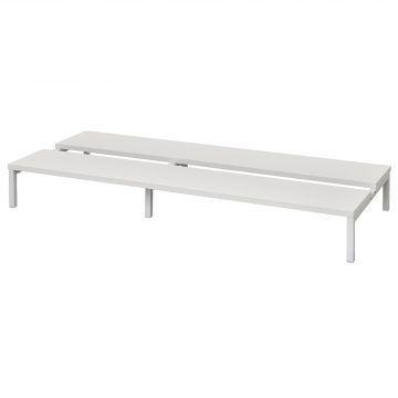 【法人様限定】送料無料 対面机上台 W1150 ホワイト RFTR-115WH