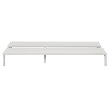 【法人様限定】送料無料 対面机上台 W1150 ホワイト RFTR-115WH - 画像 (2)