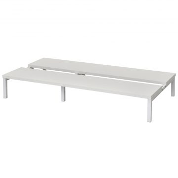 【法人様限定】送料無料 対面机上台 W950 ホワイト RFTR-95WH