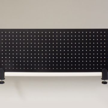 【法人様限定】送料無料 メタルデスクトップパネル W1000 ブラック クランプ型 SHDTP-PBK10 - 画像 (2)