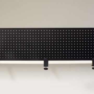 【法人様限定】送料無料 メタルデスクトップパネル W1200 ブラック クランプ型 SHDTP-PBK12 - 画像 (2)