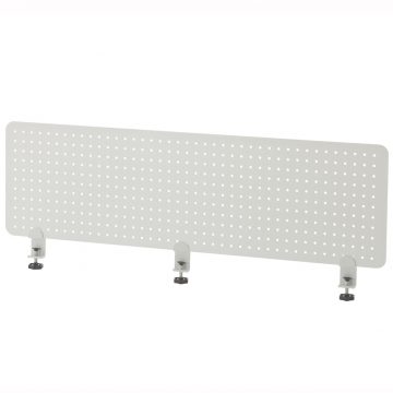 【法人様限定】送料無料 メタルデスクトップパネル W1200 ホワイト クランプ型 SHDTP-PWH12