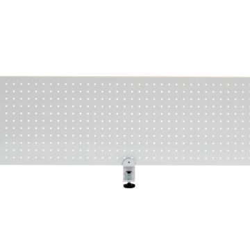 【法人様限定】送料無料 メタルデスクトップパネル W1400 ホワイト クランプ型 SHDTP-PWH14 - 画像 (2)