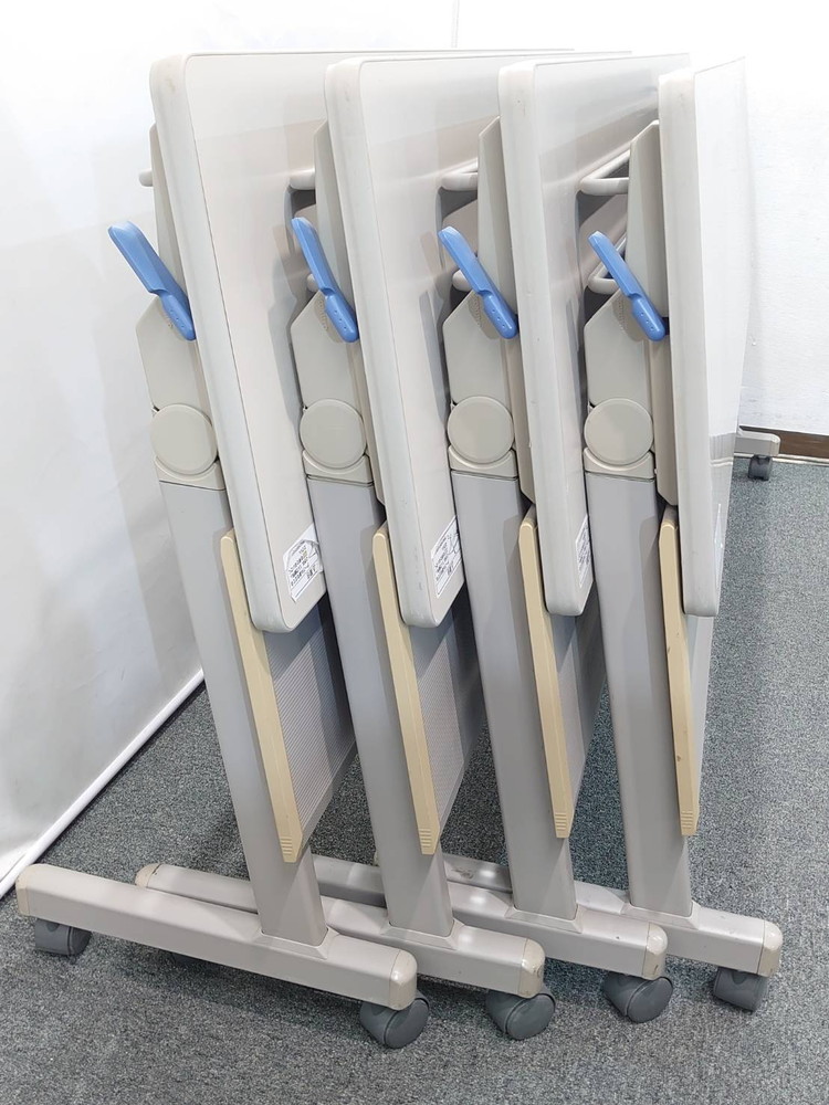 送料無料 東京地区限定 10台セット W1800×D450×H700 コクヨ 折りたたみテーブル 折り畳みテーブル スタックテーブル ミーティングテーブル 会議テーブル スタッキングテーブル KTT-S900F1 【中古オフィス家具】【中古】 - 画像 (10)