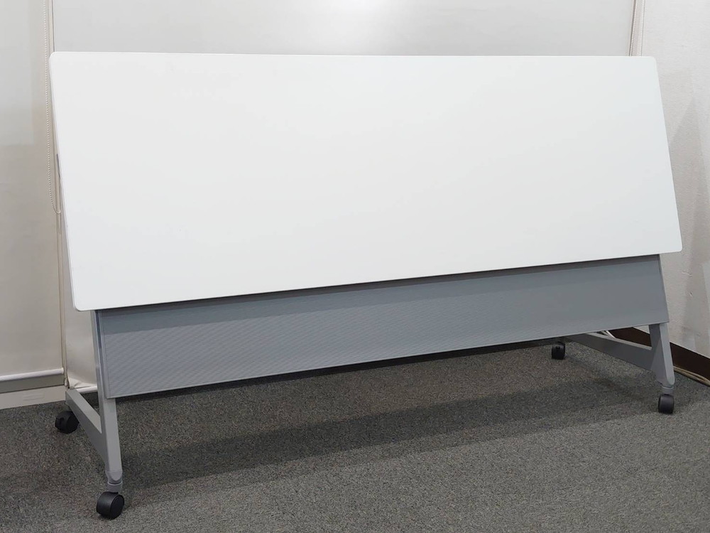 送料無料 東京地区限定 オカムラ フラプターL 折りたたみテーブル 折り畳みテーブル スタックテーブル ミーティングテーブル 会議テーブル スタッキングテーブル 81F2CB-MG99 【中古オフィス家具】【中古】 - 画像 (6)