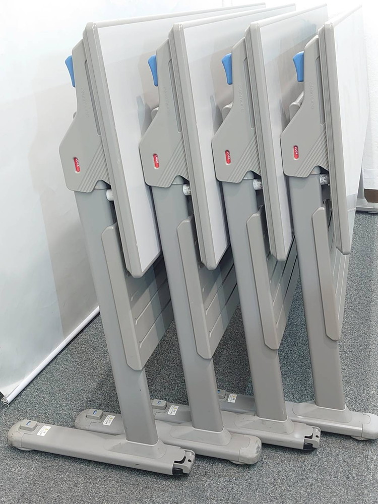 【送料無料 東京地区限定】 4台セット オカムラ 折りたたみテーブル 折り畳みテーブル スタックテーブル ミーティングテーブル 会議テーブル スタッキングテーブル W1800×D450×H700 【中古オフィス家具】【中古】 - 画像 (10)