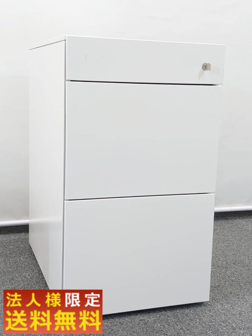 【法人限定送料無料】 イトーキ インステート ワゴン デスクワゴン 事務ワゴン サイドワゴン キャスターワゴン 3段 袖机 脇机 WAGON スチールワゴン キャビネットワゴン ITOKI INSTATE JM-046MRC-W9 国産 【中古オフィス家具】【中古】