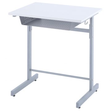 【法人様限定】送料無料 スタディーデスクⅡ 1人用 ホワイト Z-SDY21-WH