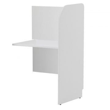 【法人様限定】送料無料 【完売】PCブースデスク 増連 W700 背板あり ホワイト Z-SHPCB-70ADBPWH