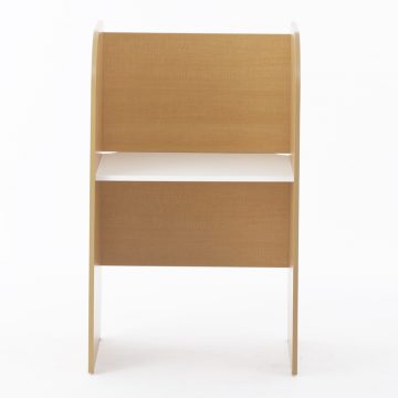 【法人様限定】送料無料 PCブースデスク 基本 W700 背板あり ナチュラル Z-SHPCB-70BPNA - 画像 (5)