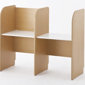 【法人様限定】送料無料 PCブースデスク 基本 W700 背板あり ナチュラル Z-SHPCB-70BPNA - 画像 (6)