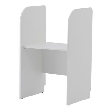 【法人様限定】送料無料 PCブースデスク 基本 W700 ホワイト Z-SHPCB-70WH