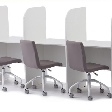 【法人様限定】送料無料 PCブースデスク 基本 W700 ホワイト Z-SHPCB-70WH - 画像 (6)