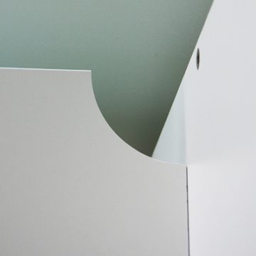 【法人様限定】送料無料 PCブースデスク 基本 W700 ホワイト Z-SHPCB-70WH - 画像 (9)