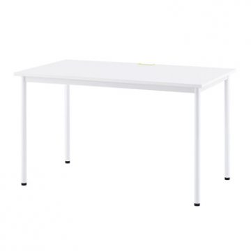 【法人様限定】送料無料SHシンプルテーブル W1200xD700 ホワイト/GN&OR&WHキャップ付 Z-SHST-1270WHW