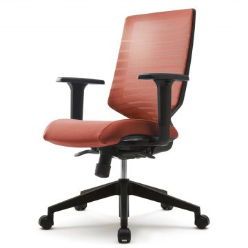 【法人様限定】送料無料 T30チェア 可動肘 オレンジ