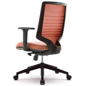 【法人様限定】送料無料 T30チェア 可動肘 オレンジ - 画像 (3)