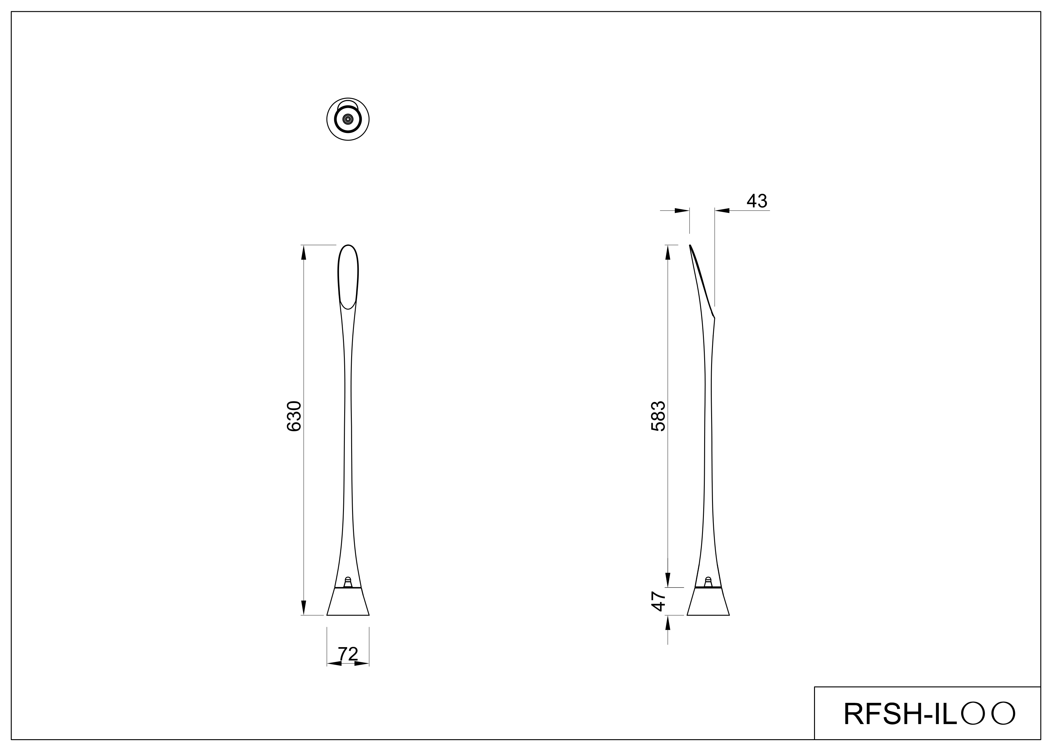 【法人様限定】送料無料 SPILLO スピッロ靴べら アルミ RFSH-IL - 画像 (5)