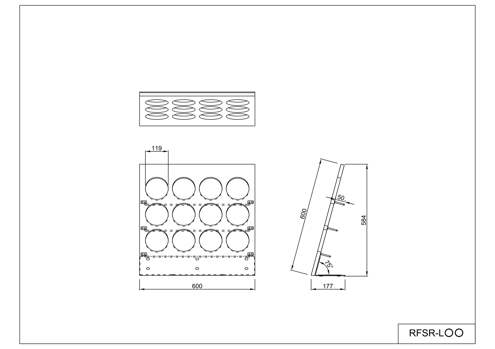 【法人様限定】送料無料 スリッパラック ロー ダークⅡ - 画像 (5)