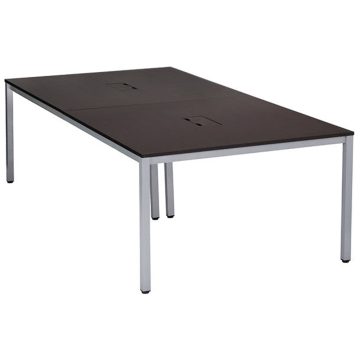 【法人様限定】送料無料 OAミーティングテーブル W2400 ダークⅡ ATD2-2412-AF2