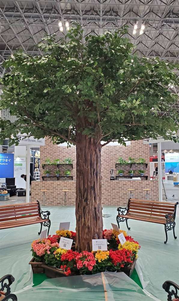 【送料無料 東京地区限定】 【美品】 展示品 人工樹木 3.5m シンボルツリー フェイクグリーン 大型 特注 大型人工樹木 人工観葉樹 屋内用 観葉植物 人工観葉植物 造花 装飾 作り物 オフィスグリーン インテリアグリーン - 画像 (2)