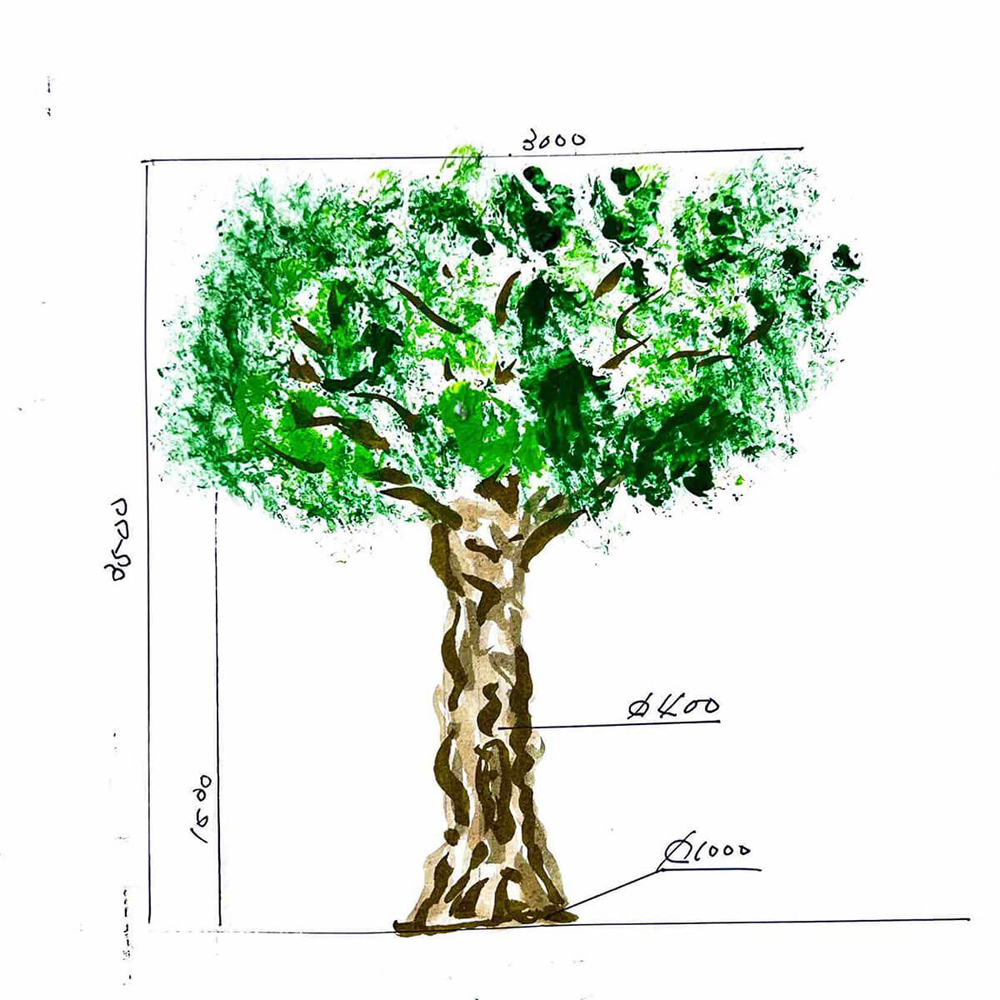 【送料無料 東京地区限定】 【美品】 展示品 人工樹木 3.5m シンボルツリー フェイクグリーン 大型 特注 大型人工樹木 人工観葉樹 屋内用 観葉植物 人工観葉植物 造花 装飾 作り物 オフィスグリーン インテリアグリーン - 画像 (5)