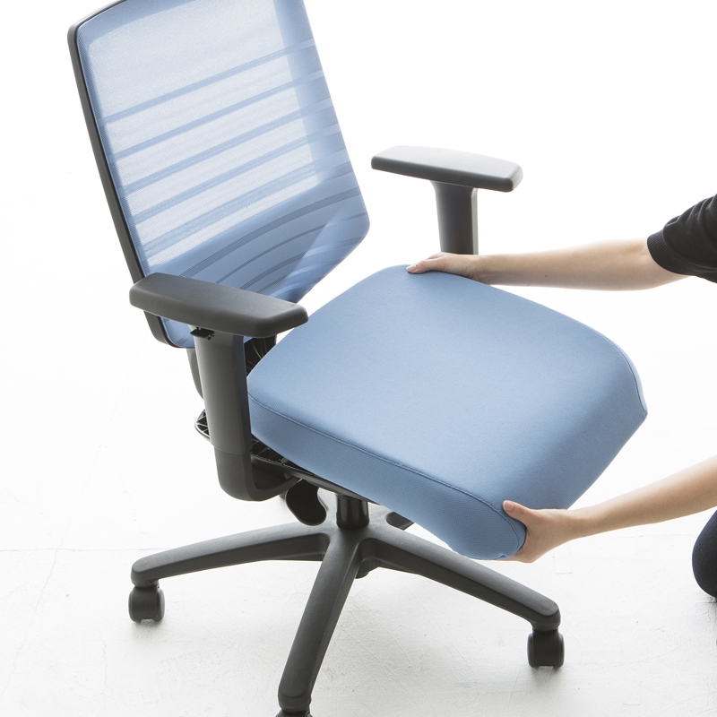 【法人様限定】送料無料 T30チェア用シートカバー ブラック FHTN302RF012 - 画像 (3)