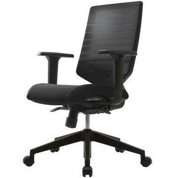 【法人様限定】送料無料 T30チェア 可動肘 ブラック