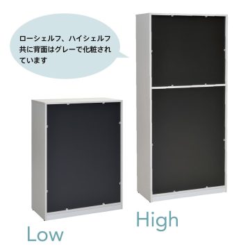 【法人様限定】送料無料 *プリーマⅡ 木製格子型シェルフ用棚板 グレーⅡ 2枚入 - 画像 (3)