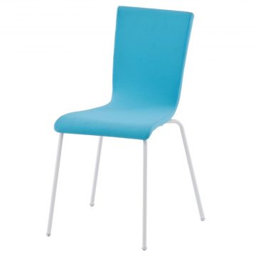 【法人様限定】送料無料 ファブリックチェア ターコイズブルー