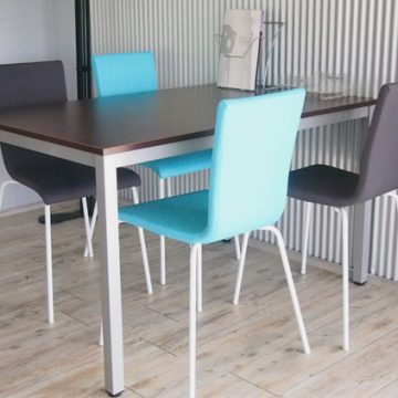 【法人様限定】送料無料 ファブリックチェア チャコールグレー - 画像 (3)