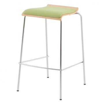 【法人様限定】送料無料 ローバックハイチェア グリーンパッド付き 2脚セット RFC-FPHGNJ-2SET