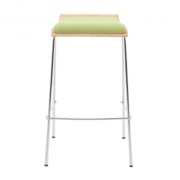 【法人様限定】送料無料 ローバックハイチェア グリーンパッド付き 2脚セット RFC-FPHGNJ-2SET - 画像 (2)