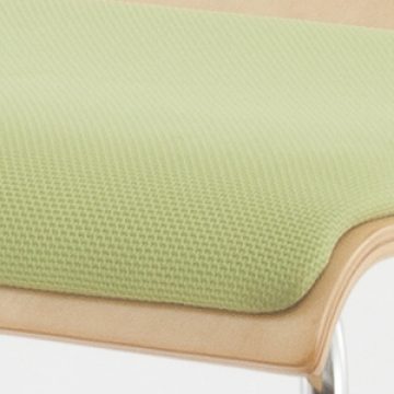 【法人様限定】送料無料 ローバックハイチェア グリーンパッド付き 2脚セット RFC-FPHGNJ-2SET - 画像 (3)