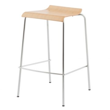 【法人様限定】送料無料 ローバックハイチェア ナチュラル 2脚セット RFC-FPHNWJ-2SET