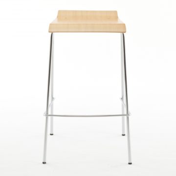 【法人様限定】送料無料 ローバックハイチェア ナチュラル 2脚セット RFC-FPHNWJ-2SET - 画像 (2)