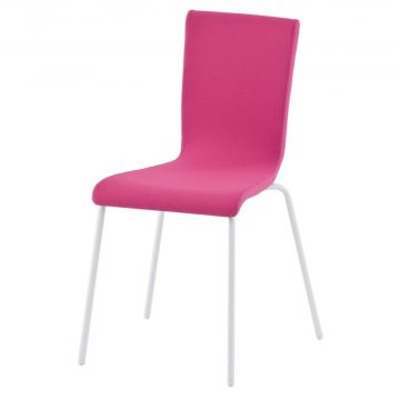 【法人様限定】送料無料 ファブリックチェア ピンク