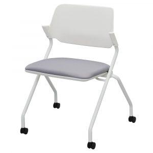 【法人様限定】送料無料 *SYネスティングチェア 肘無し ファブリック ニュートラルグレー