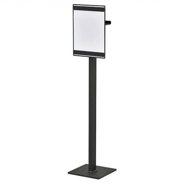 【法人様限定】送料無料 消毒液置き案内板 A4 スタンド ブラック RFDIS-A4BK