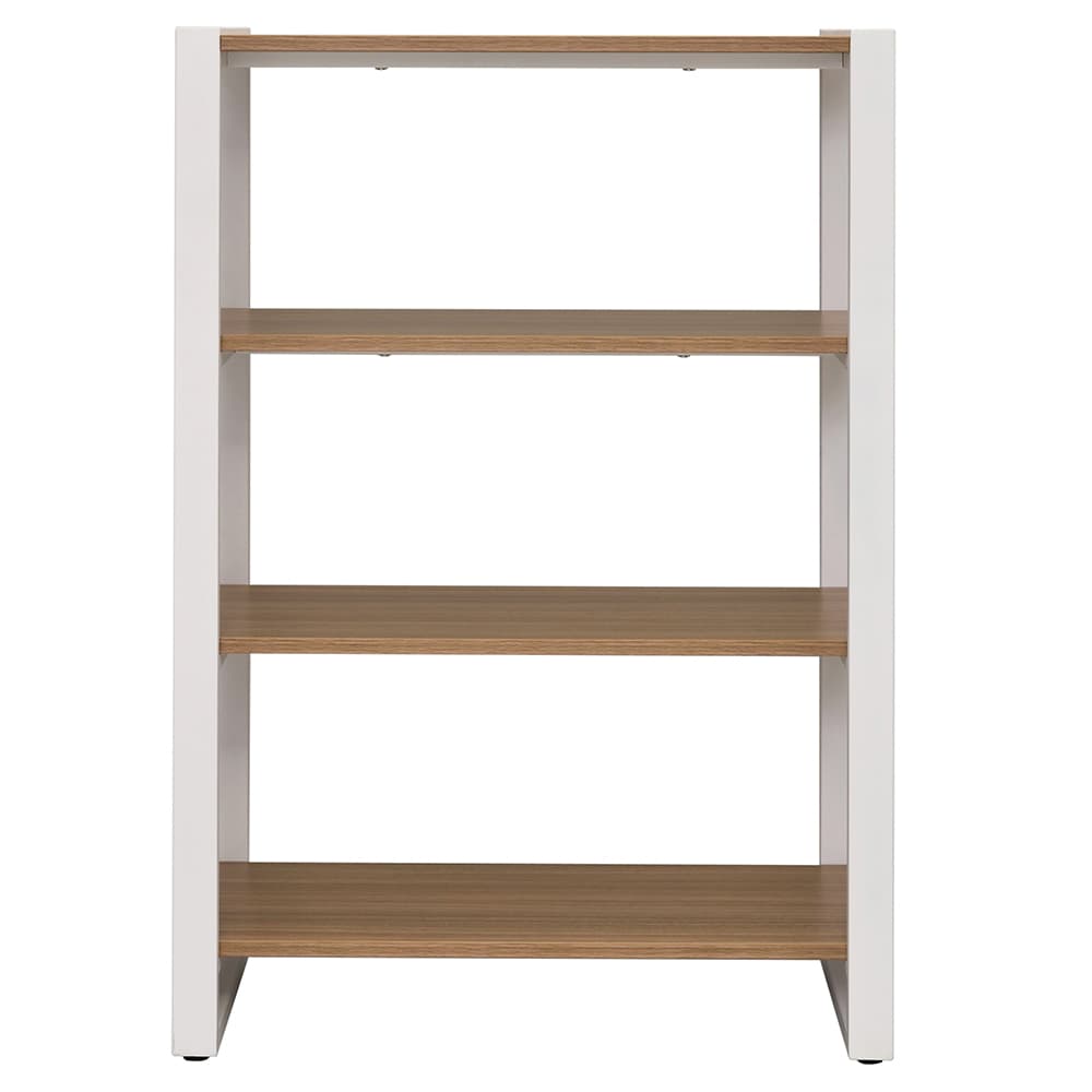 【法人様限定】送料無料 リスムシェルフ W800 3段 ウォルナット×ホワイトフレーム RFFSH-803DM-WF - 画像 (2)